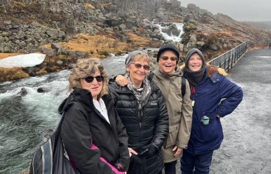 Small group travelers experiencing Iceland together